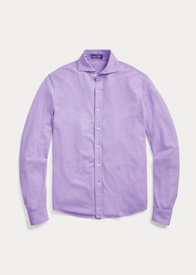 Men's Ralph Lauren Keaton Washed Piqué Shirts | 261084LTE